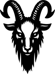 goat head vector illustration