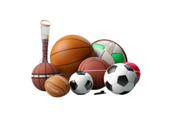 The Melodic Harmony of Sport on White or PNG Transparent Background.