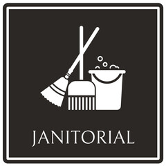 Janitor sign