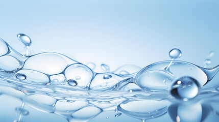 The bubbles float upward, creating a fresh and energizing atmosphere