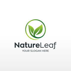 Nature Leaf vector logo template design
