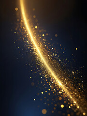 black background abstract glitter lights gold and black bokeh background black texture dark. ai