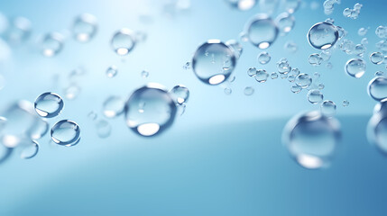 The bubbles float upward, creating a fresh and energizing atmosphere
