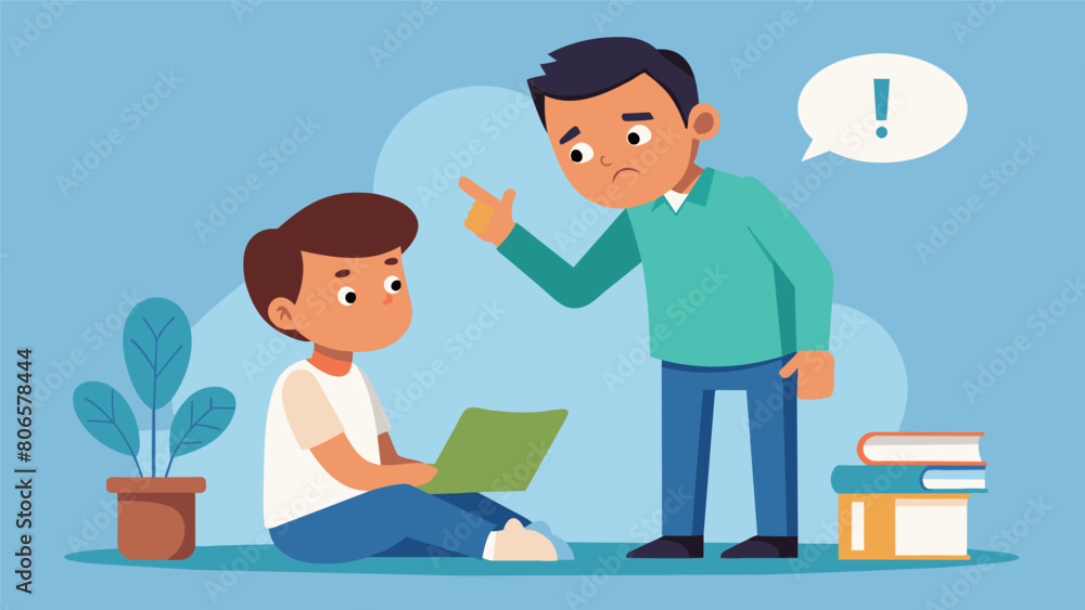 Poster a parent encouraging their child to take responsibility for their actions and learn from their mista