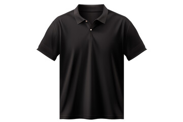 Midnight Elegance: A Black Polo Shirts Story on White or PNG Transparent Background.