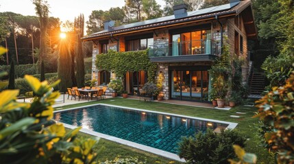 Efficient Home Solar Panels Empowered by Energy Subsidies. AI-Generated Clean Energy for Modern Homes