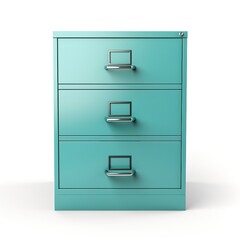 Filing cabinet teal