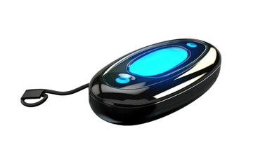 Illuminated Technology: The Blue Glow of Innovation on White or PNG Transparent Background.