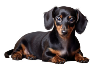 The Peaceful Pup on White or PNG Transparent Background.