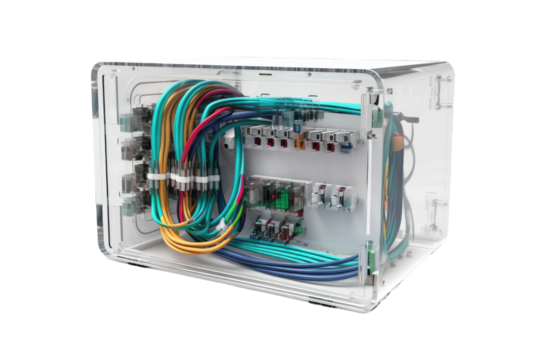 The Enigmatic Connection Box on White or PNG Transparent Background.