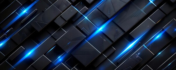 Stylish black background with a neon blue line design, creating a futuristic and dynamic look for tech enthusiasts