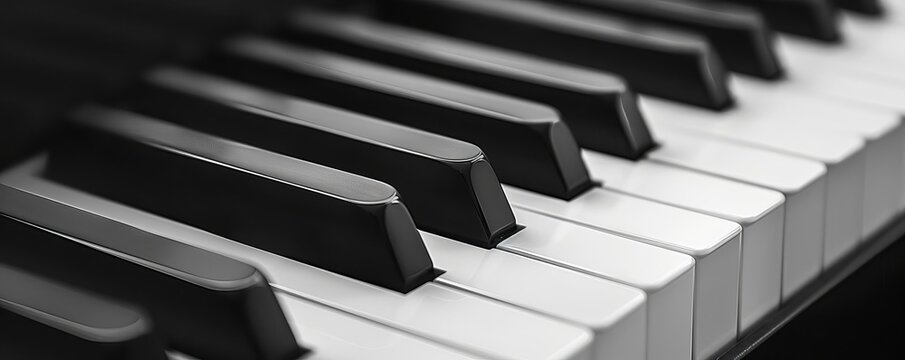 Stylish black and white wallpaper with a pattern of piano keys, great for music lovers and contemporary spaces
