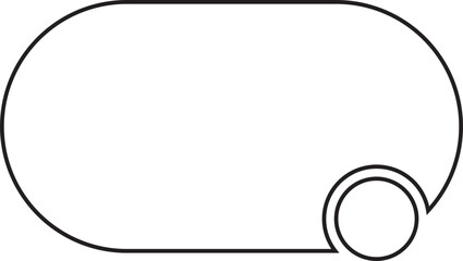 Chat Message Bubble Vector illustration. Communication icon. Talk bubble, dialog. Web icon. Online communication. Conversation, SMS, Notification, Chat in trendy Line style on transparent background.