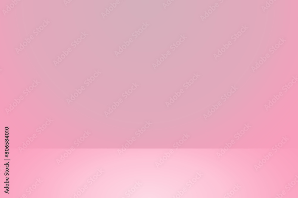 Poster pink studio background. 3d gradient color room with light and soft gradient for product display. emp