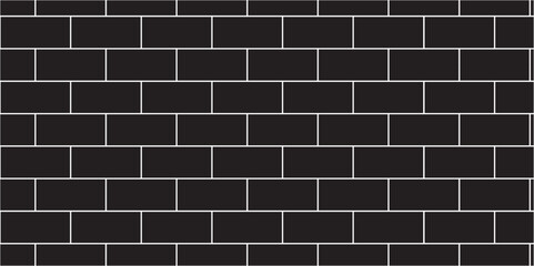 Black brick wall background. Architecture square construction stone block brick wallpaper. seamless building cement concrete wall grunge background.