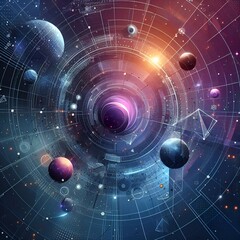 Obraz premium visualization of space