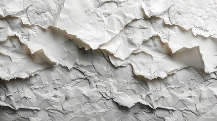 abstract white crumpled sheet of paper a background closeup