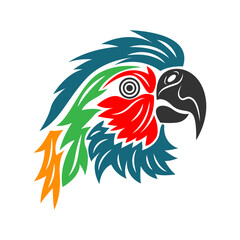 Parrot icon logo design
