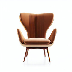 Naklejka premium Elegant Colorful Chair with White Backgrande. with Generative AI technology 