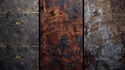 Rusted metal surface background. Grunge style rusty pattern art.