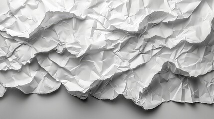 Abstract crumpled textured paper background 3d rendering