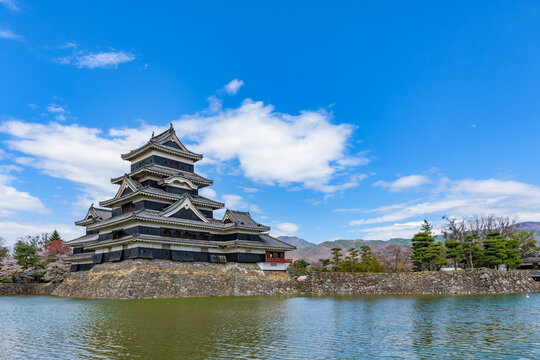 Matsumoto-jo (Matsumoto Castle) in Nagano Prefecture, National Treasure of Japan