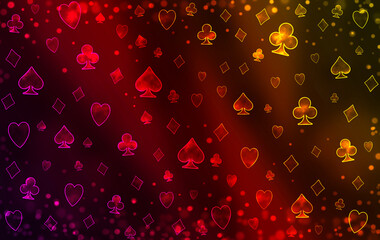 Abstract poker blurred red pattern.
