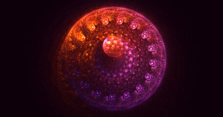 3D manual rendering abstract round hole light background. Its not AI Generatd illustration.