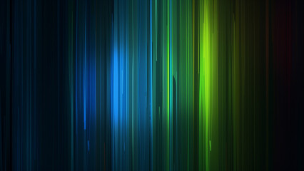 Cool Spectrum: Blue and Green Gradient on Black