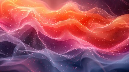 Abstract glowing background with dynamic waves 3d rendering