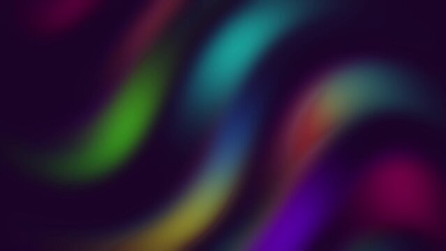 Abstract colorful liquid gradient motion graphic in dark background. Motion graphic
