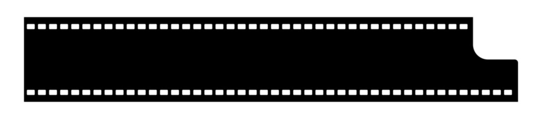 Grunge film strips collection. Old retro cinema movie strip video recording. Vector .