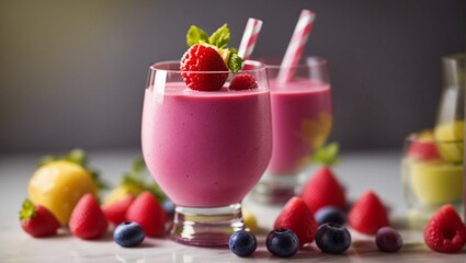 fruit smoothie with kiwi