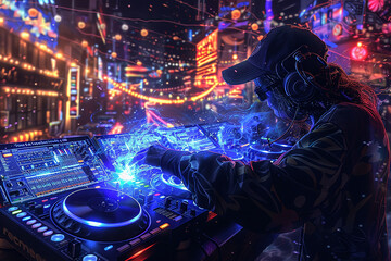 crowd of people dancing at concert	