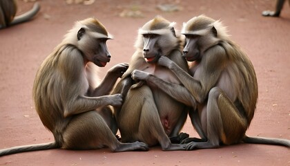 a-baboon-group-grooming-each-other-reinforcing-so- 3