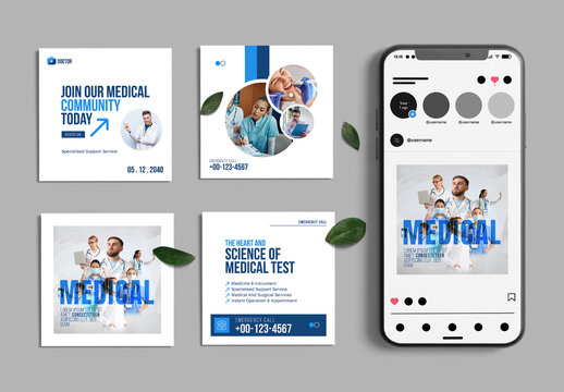 Medical Social Media Post Design Template