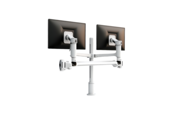 Digital Twins Dancing on Cloud Nine on White or PNG Transparent Background.