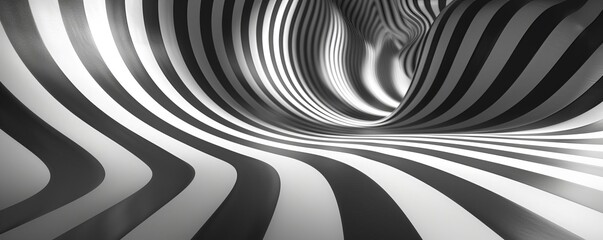 Bring elegance and depth to your surroundings with a captivating black and white wallpaper design from a worms-eye view Embrace the interplay of light and shadows