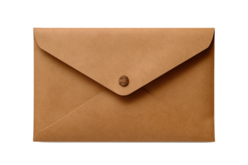The Enigmatic Envelope: A Buttoned Secret on White or PNG Transparent Background.