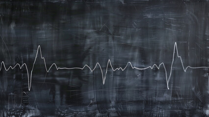 In the Heart of the Night: Electrocardiogram on Black