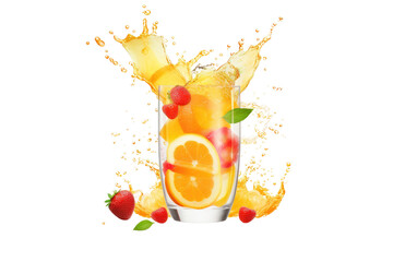 Sun-Kissed Citrus Delight on White or PNG Transparent Background.