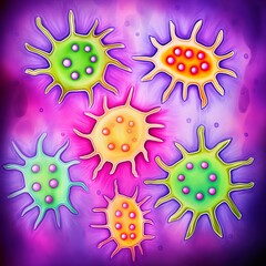 pathogens, pathogens attacking cells