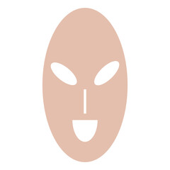 Alien symbol social media user icon 