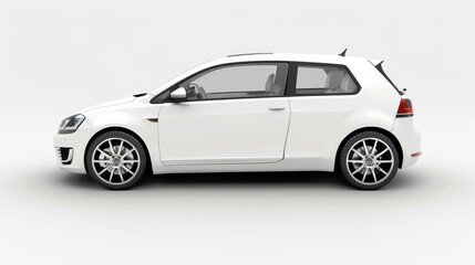 Fototapeta premium realistic car mockup side view, AI generated