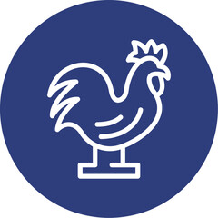 Rooster Figurine Icon