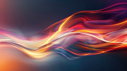 Abstract background with a smooth wave of light. Modern digital design