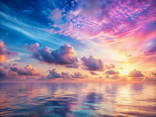 Obraz premium pastel sea y2k background, generative ai