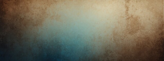 Beige brown blue retro grainy gradient background abstract poster banner backdrop design