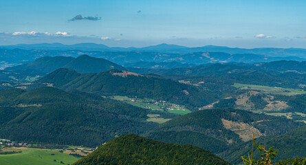Amazaing view from Baraniarky hill in Mala Fatra mountains in Slovakia