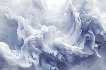 Obraz premium Delicate Swirls of Ethereal Mist Evoke a Dreamlike Abstract Ambience